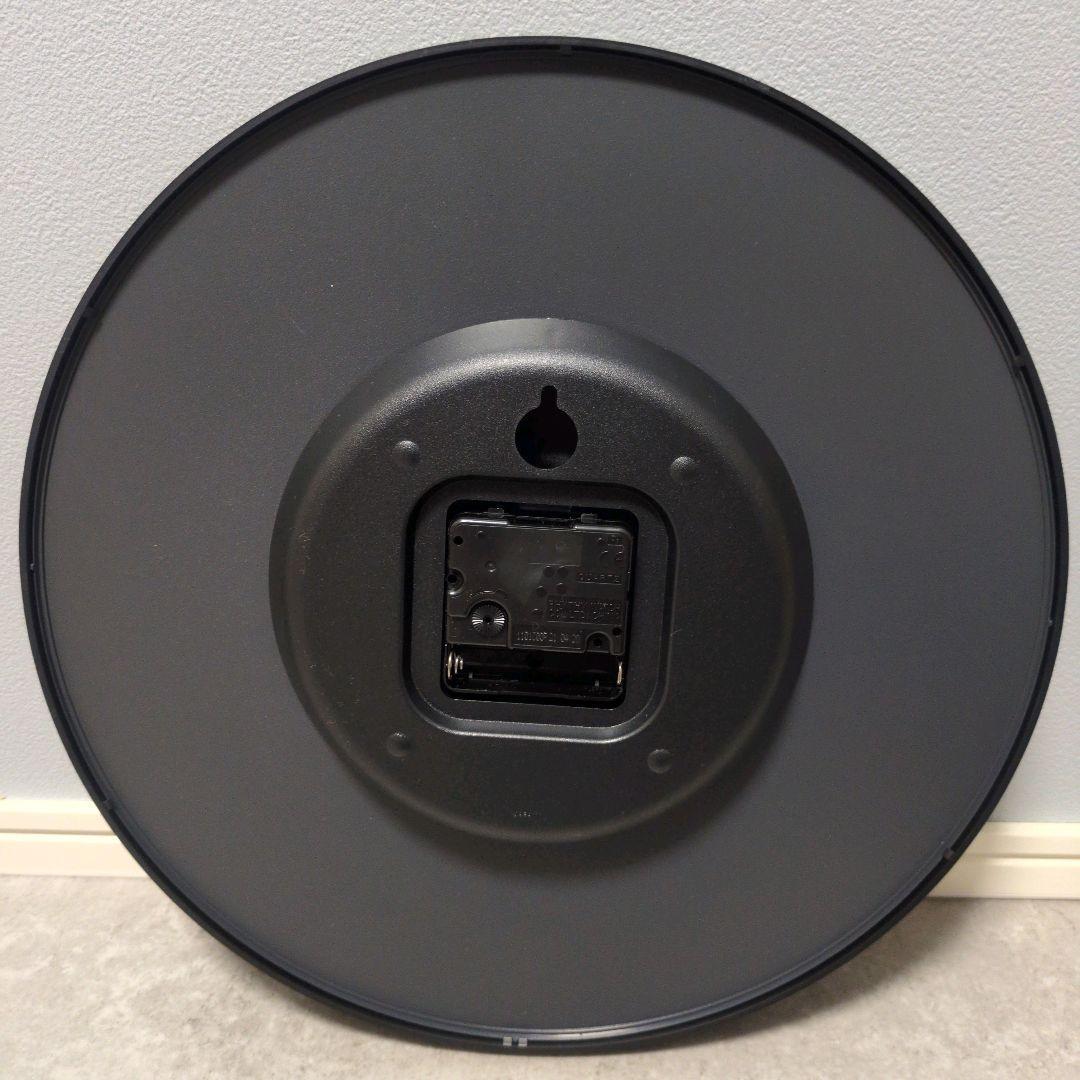 【美品】Lemnos　掛時計　ブラック　KK15-13