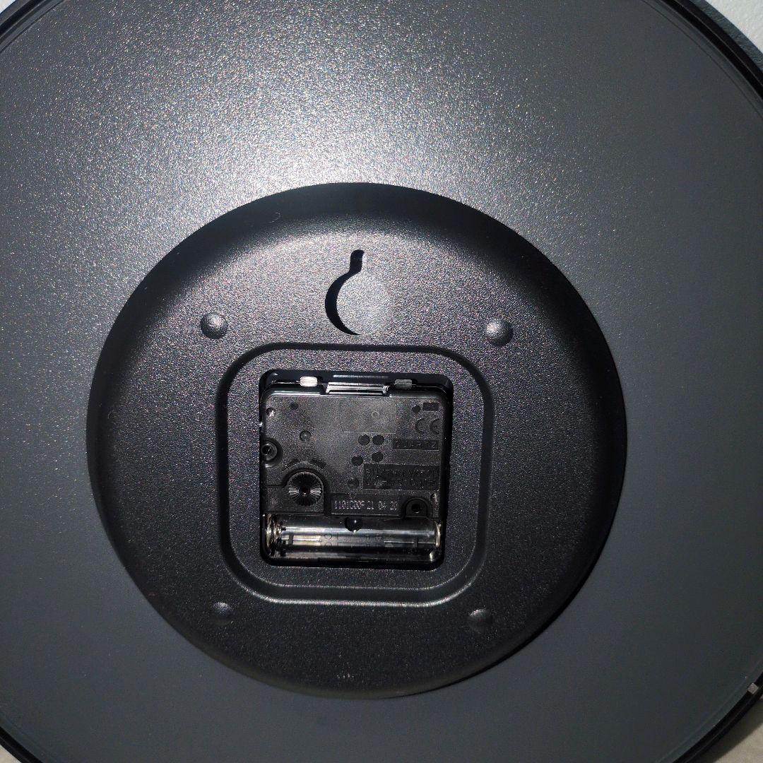 【美品】Lemnos　掛時計　ブラック　KK15-13