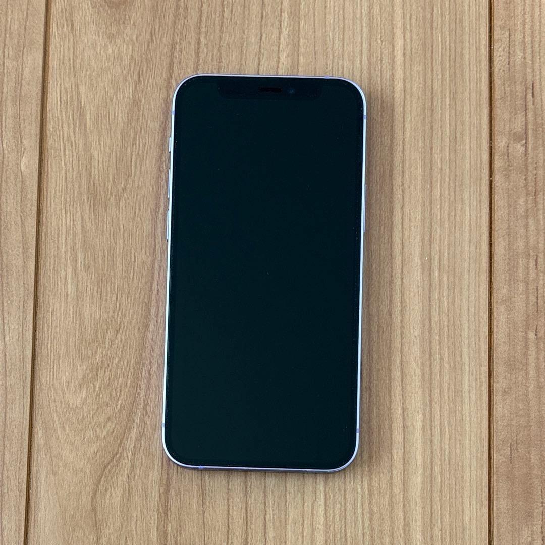 【美品】Apple iPhone 12 mini 64GB パープル 箱充電付き