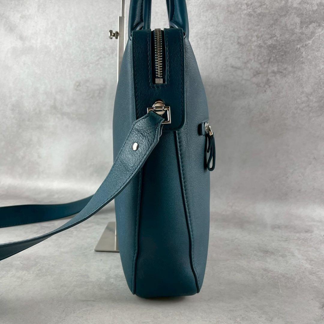 希少✨美品✨モンブラン ビジネスバッグ 2way スフマートコレクション青緑系