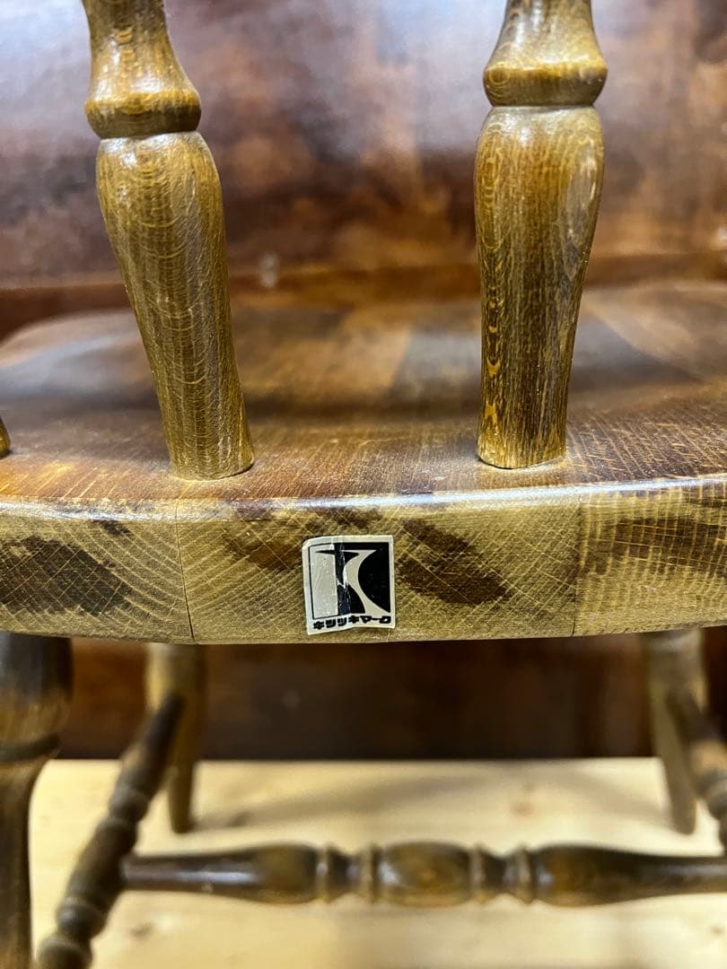 飛騨産業 キツツキ ウィンザーチェア 木製スピンドルバックチェア