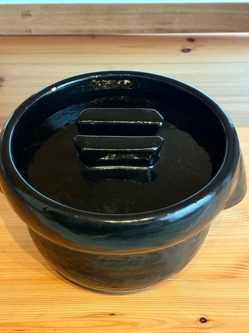 雲井窯 御飯鍋 黒楽 5合炊き