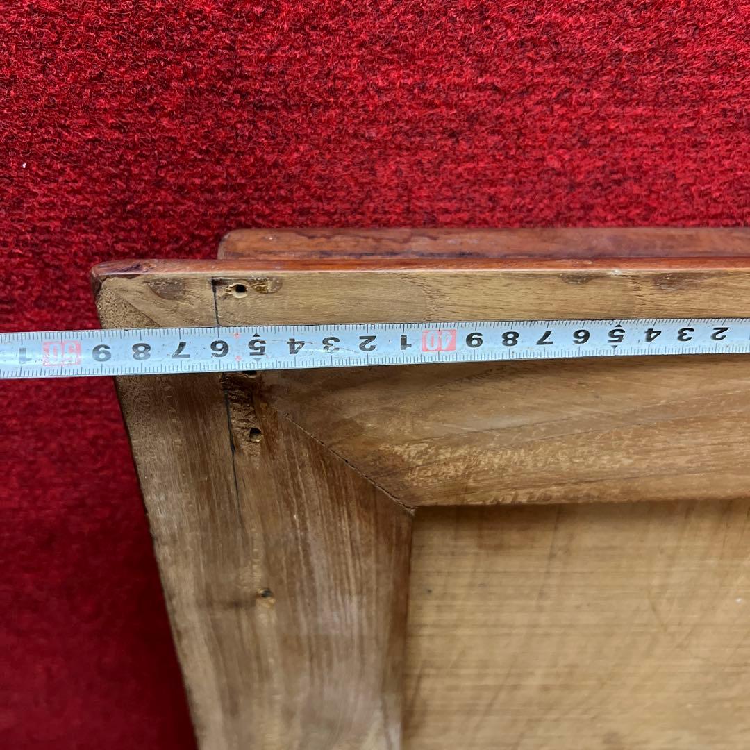 時代　木彫　浮き彫りの額B 約95.5×49.2㎝　東さ8-0131②