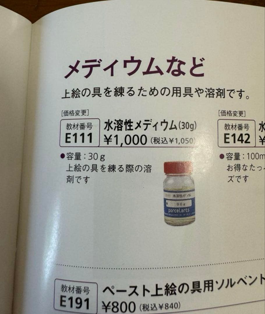 ポーセラーツ用品　上絵の具等のセット