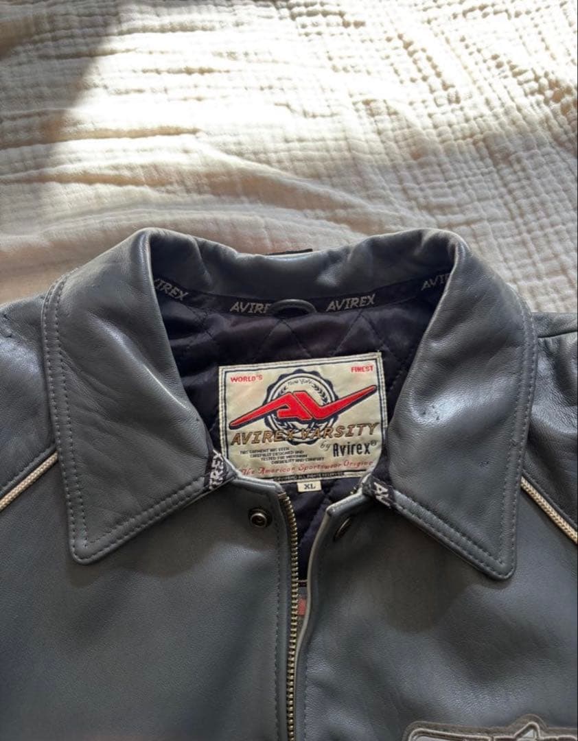 AVIREX Lether Varsity レザー バーシティージャケット
