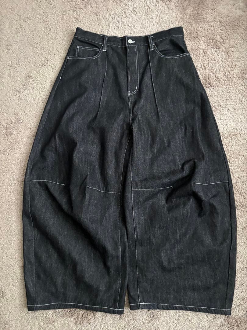 【即完品】BELVET pleated wide-leg baggy pants