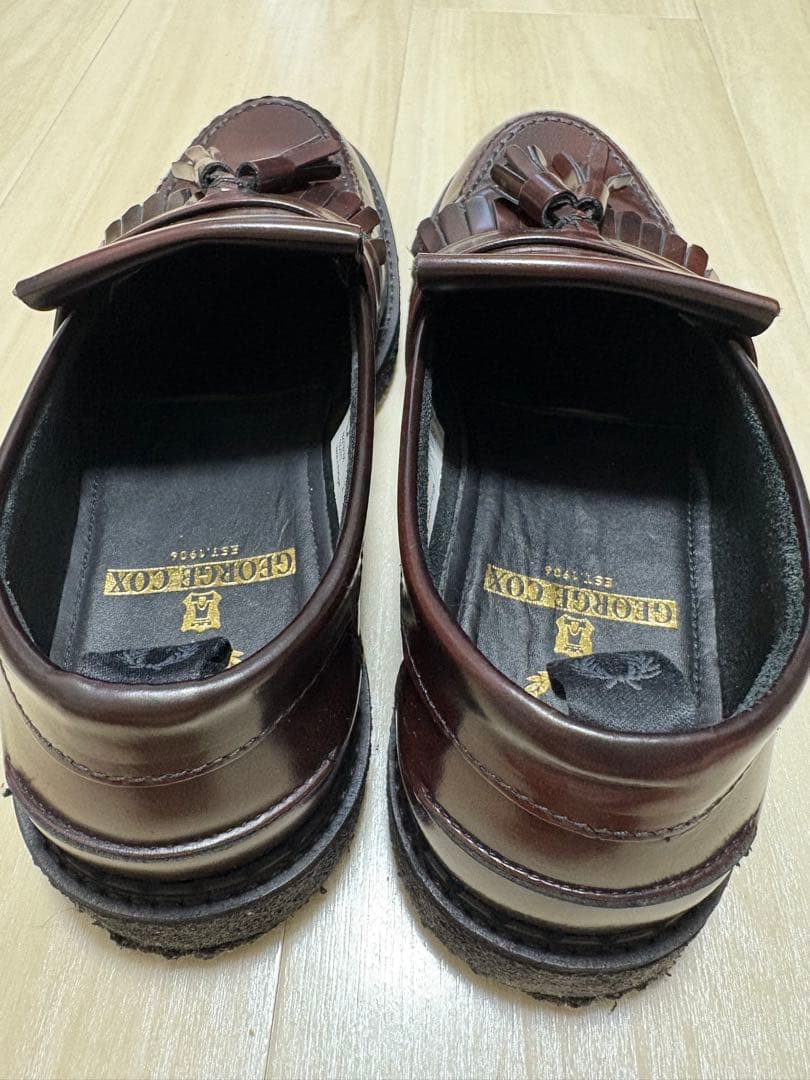【美品】FRED PERRY E COX タッセルローファー