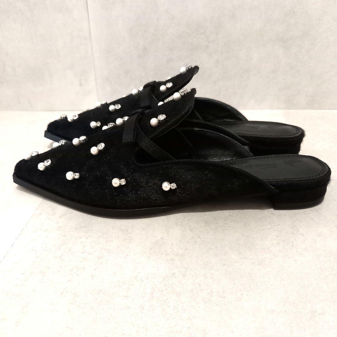 新品未使用✨ツルバイマリコオイカワ Theresa ハラコ ミュール パンプス