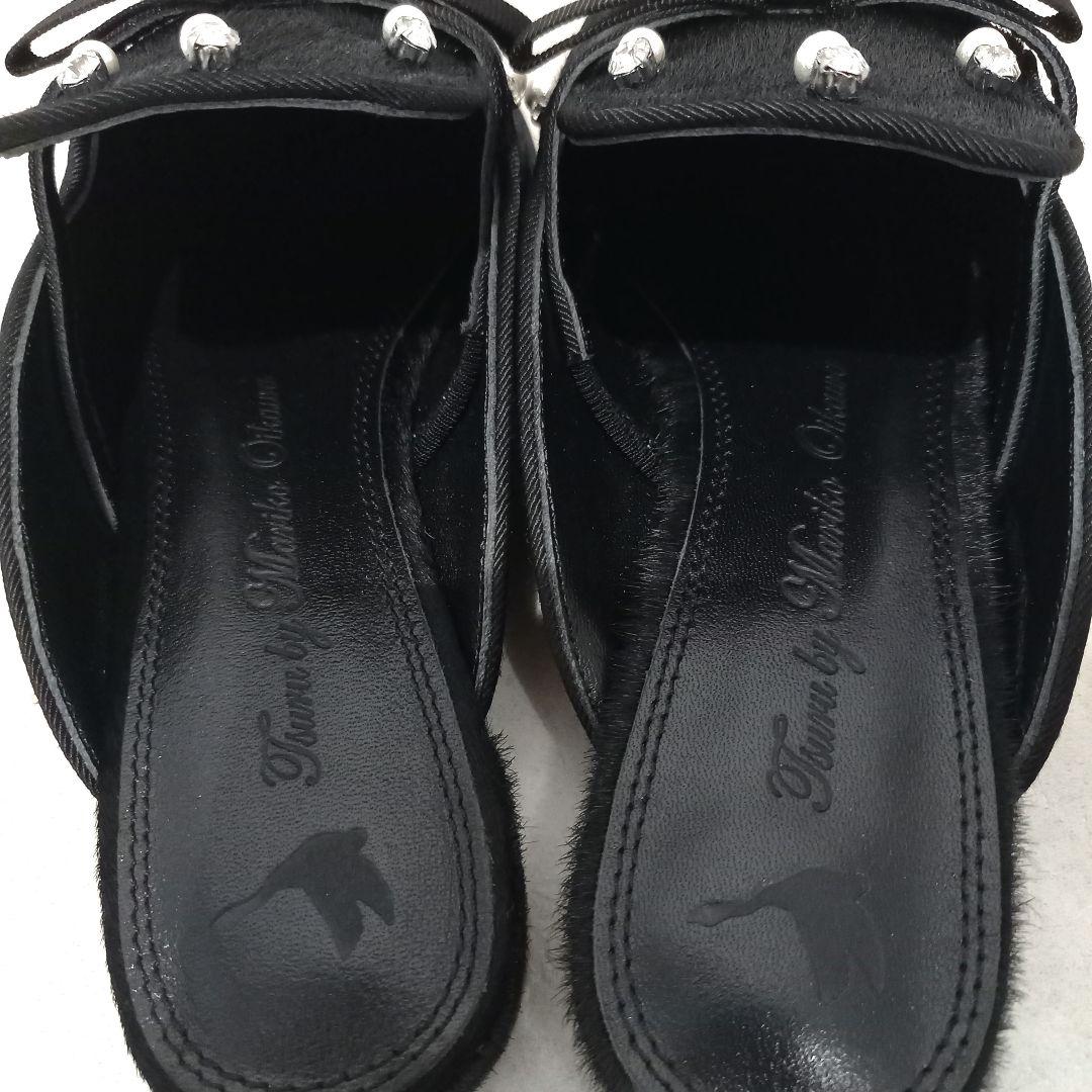 新品未使用✨ツルバイマリコオイカワ Theresa ハラコ ミュール パンプス