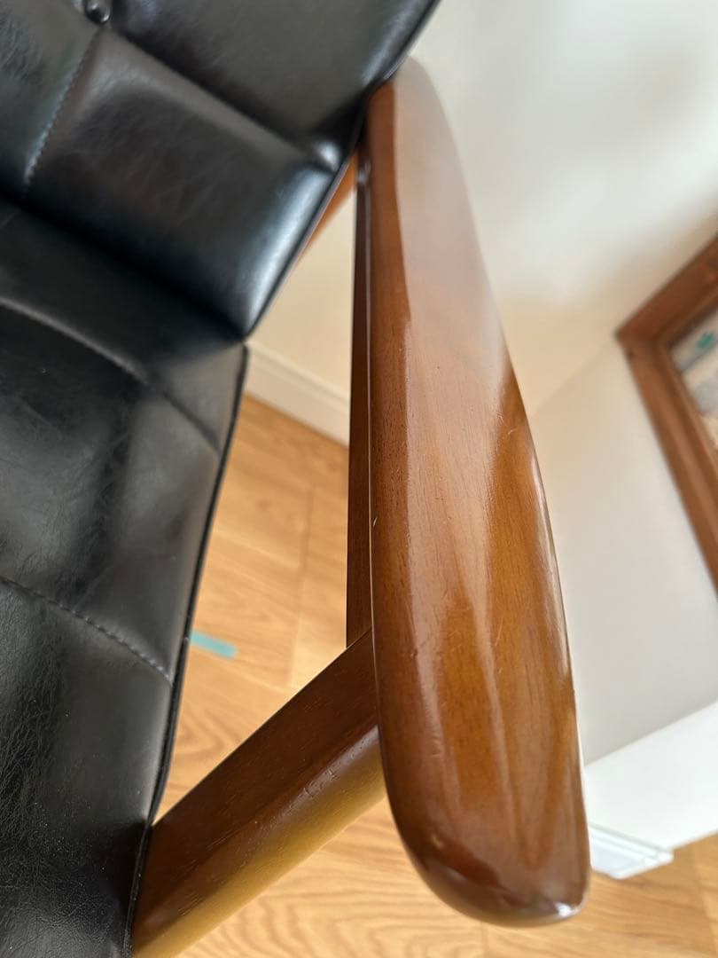 カリモク60 Ｋチェア　２シーター　スタンダードブラック　引取り限定