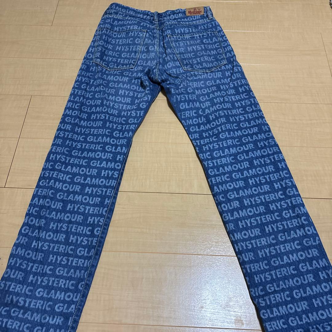 HYSTERIC GLAMOUR ロゴプリント デニム W30