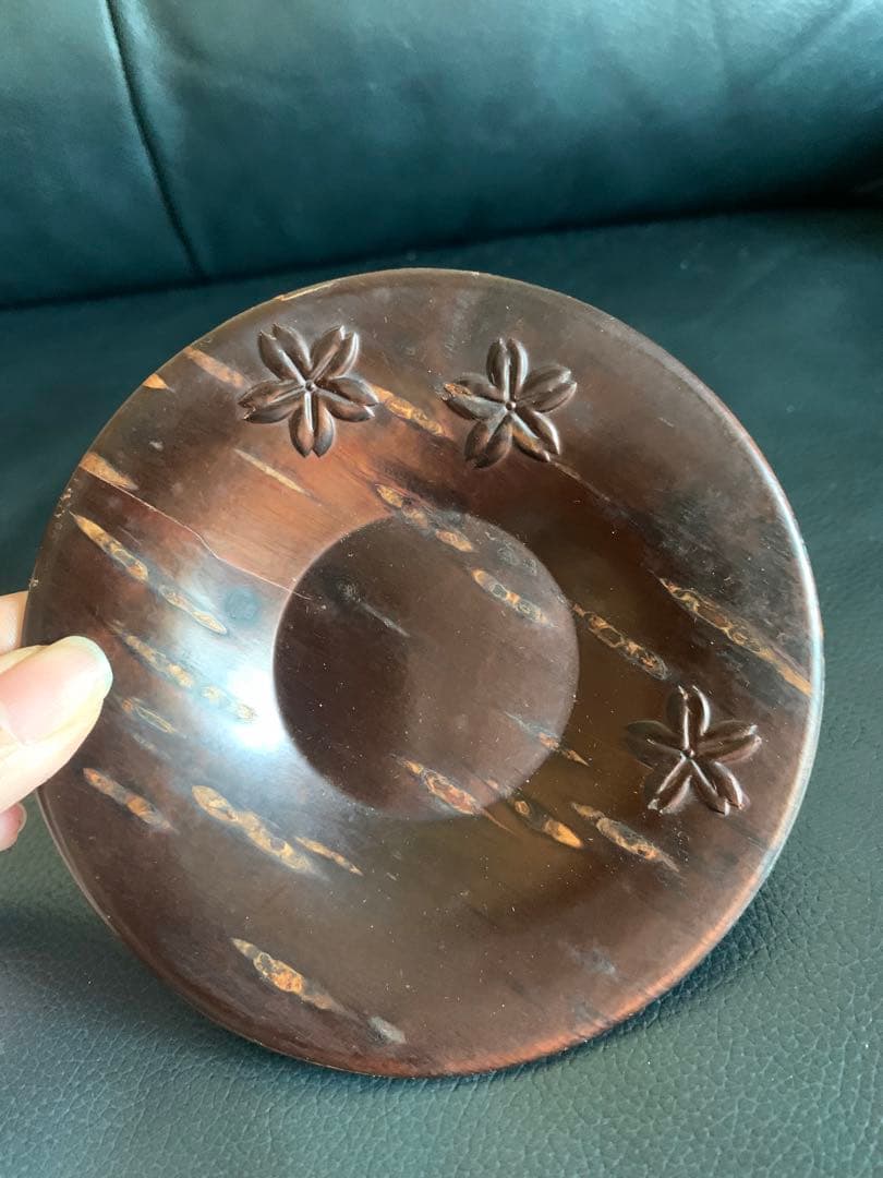 桜皮細工　茶道具　茶櫃　角形　茶托　菓子皿　お盆　皿　器　伝統工芸　漆器　螺鈿