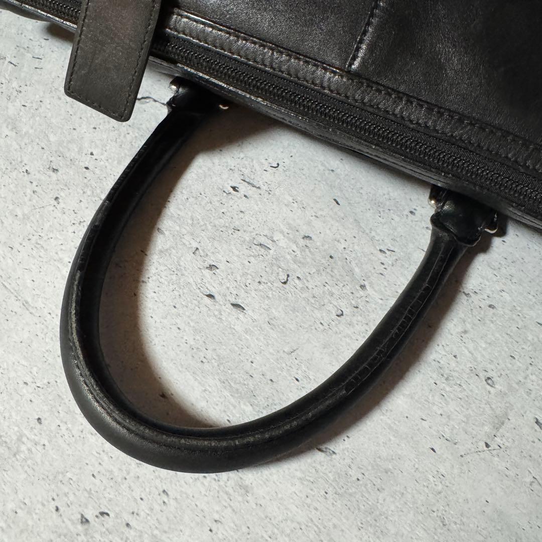 【美品】コーチ 本革 COACH ビジネスバッグ 2way ブラック 大容量