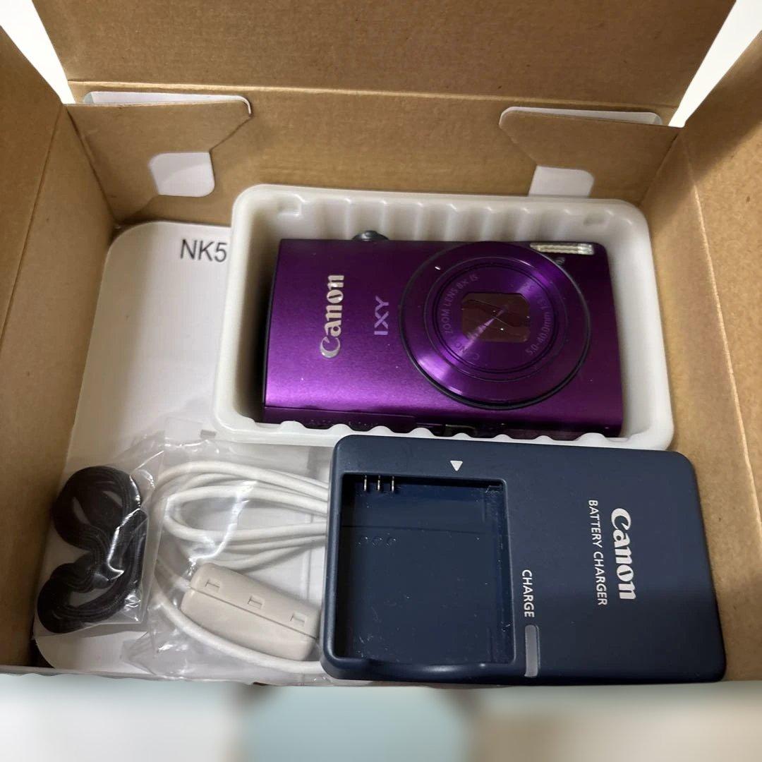 Canon キャノン　カメラ　パープル