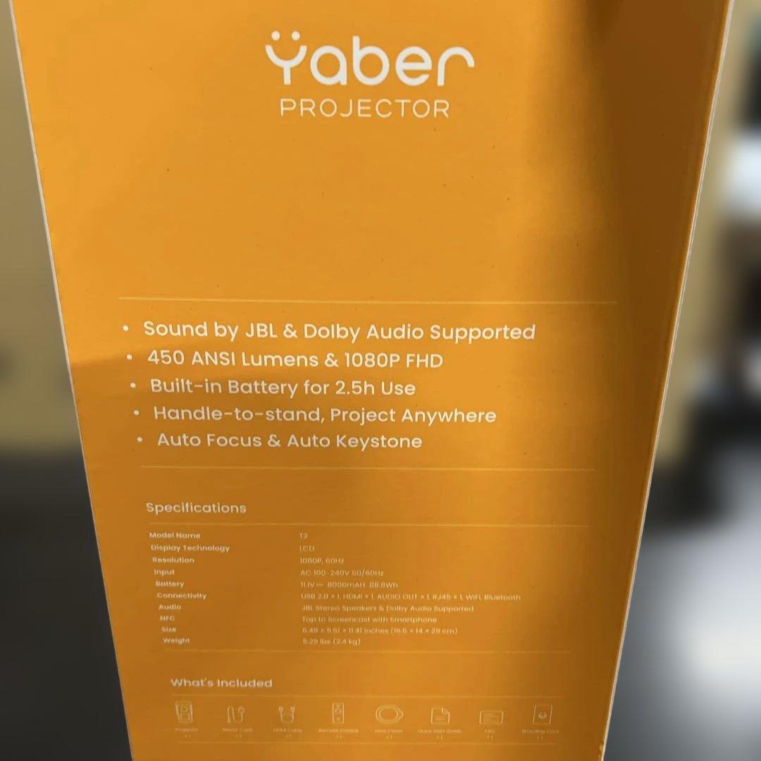 【新品未使用】Yaber Projector T2
