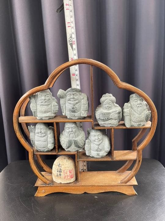 【ヤマモ】ミニ七福神(御影石)