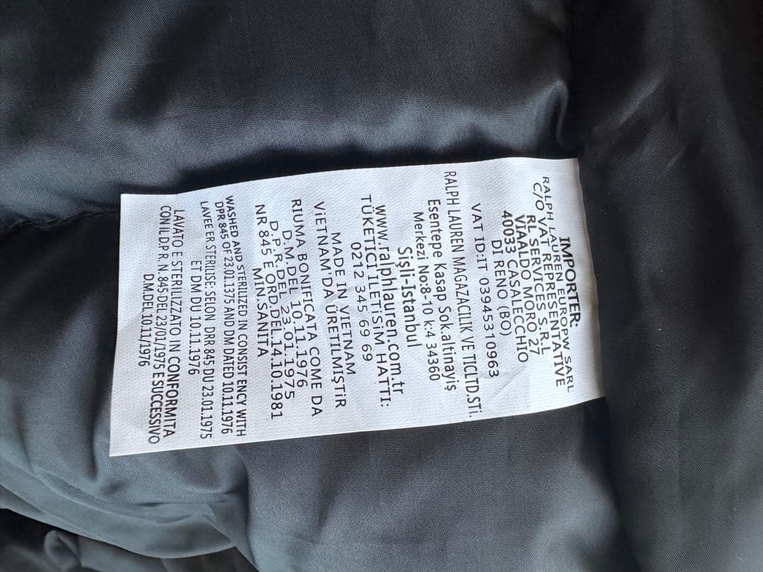 Polo Ralph Lauren ダウンジャケット 光沢 ブラック