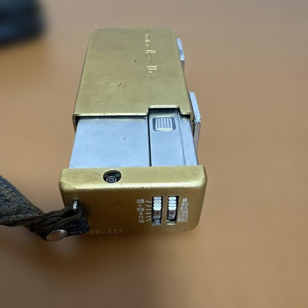 【レア】Minolta-16 ミノルタ16 ポケットカメラ ゴールド