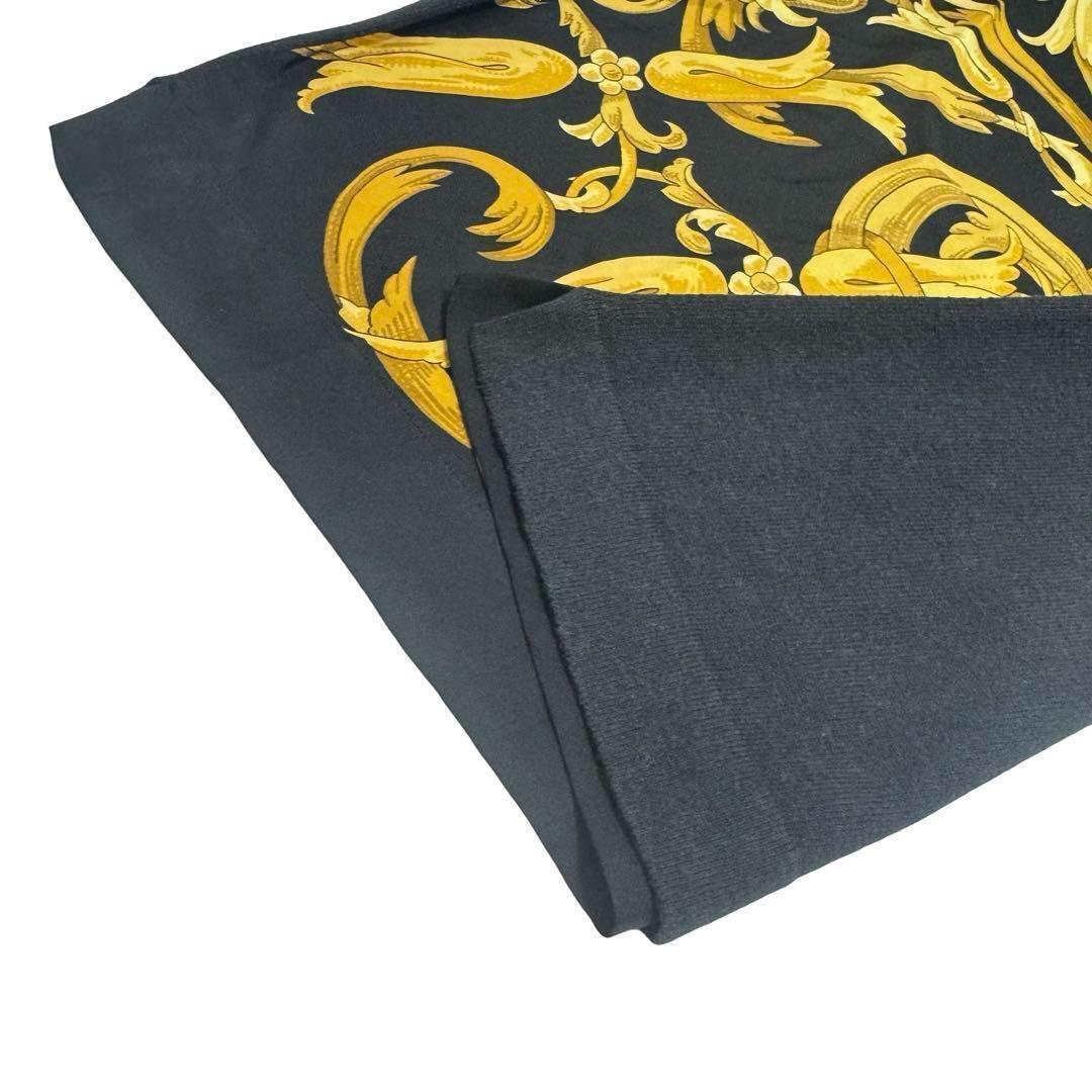 HERMES シャツ シルク カシミヤ ニット 表記XS レディース 黄 金