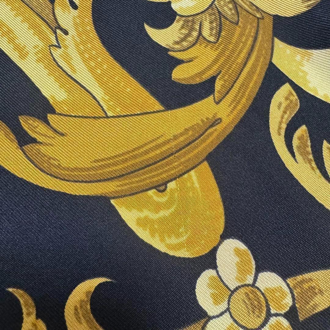 HERMES シャツ シルク カシミヤ ニット 表記XS レディース 黄 金