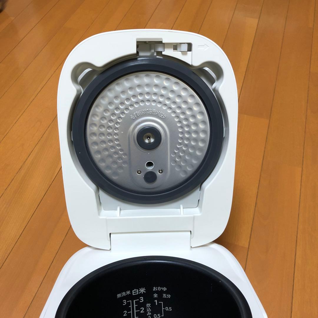 e angle IH炊飯器 ホワイト (3合炊き）ANGV-RCI05-A