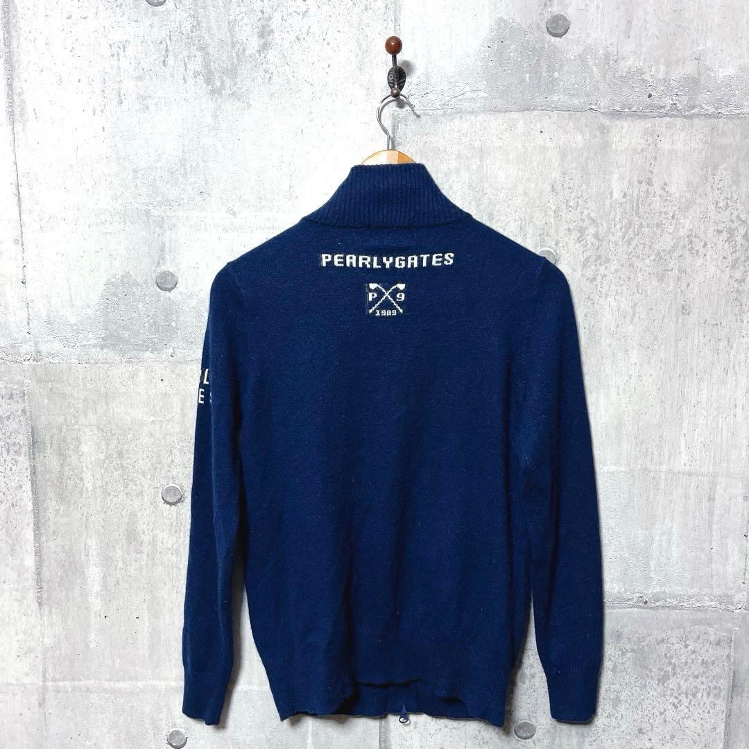 PEARLY GATES パーリーゲイツ カシミヤ天竺フルジップニットジャケット