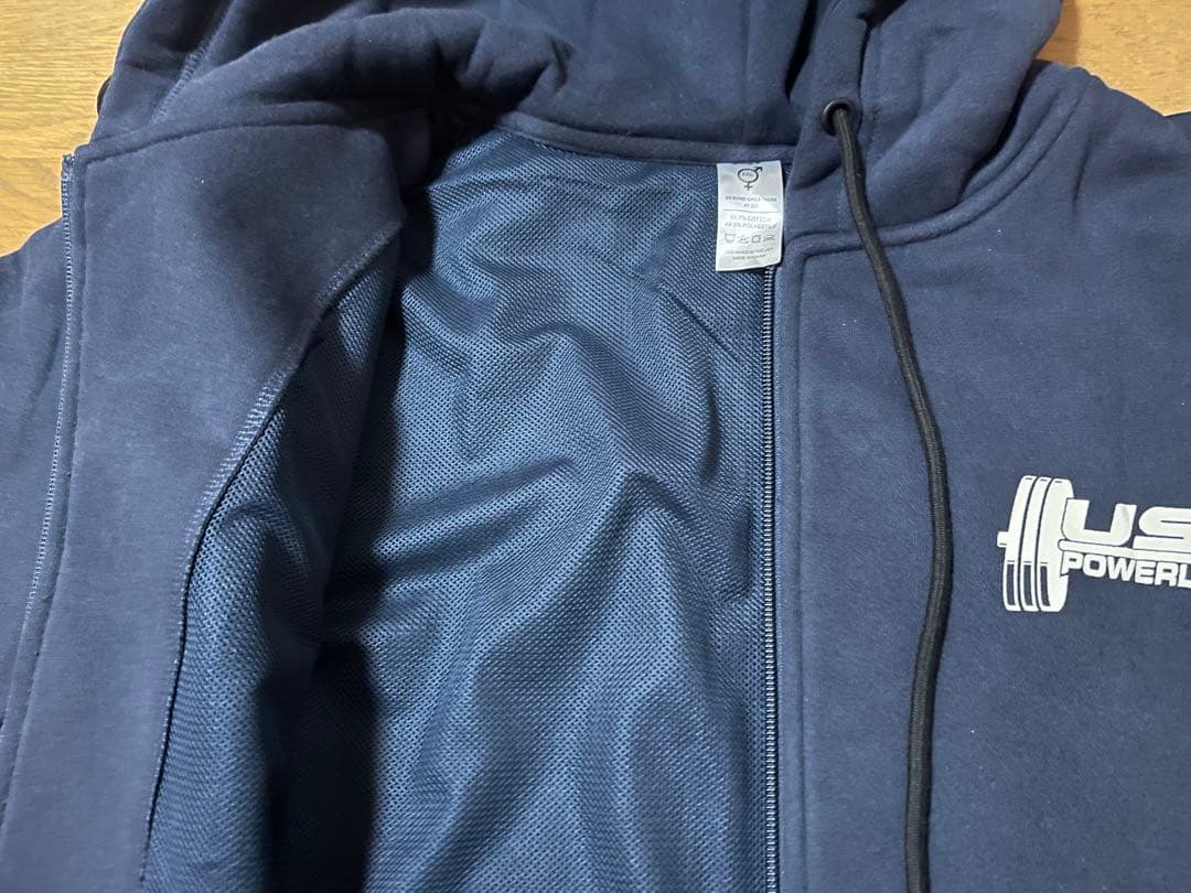 新品　A7 USA Powerlifting パーカー 3XL ネイビー