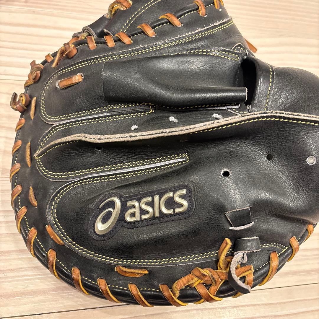 asics 硬式野球グローブ キャッチャーミット　BGH4DC 黒