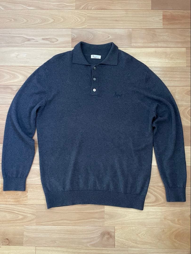 【美品】Papas パパス　カシミヤ　ウール　シルクニット　メンズ