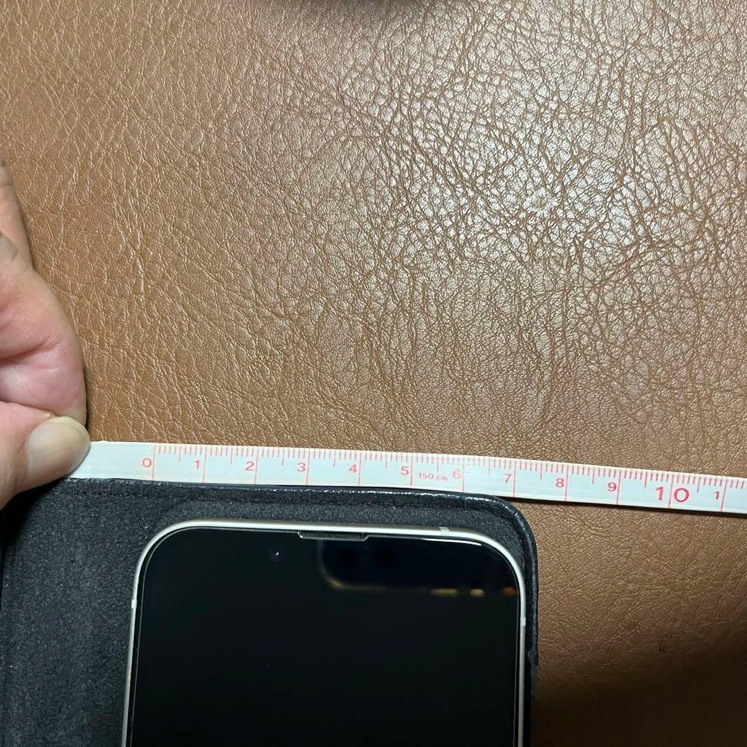 Louis Vuitton ネイビーレザー 手帳型ケース iPhone13/14