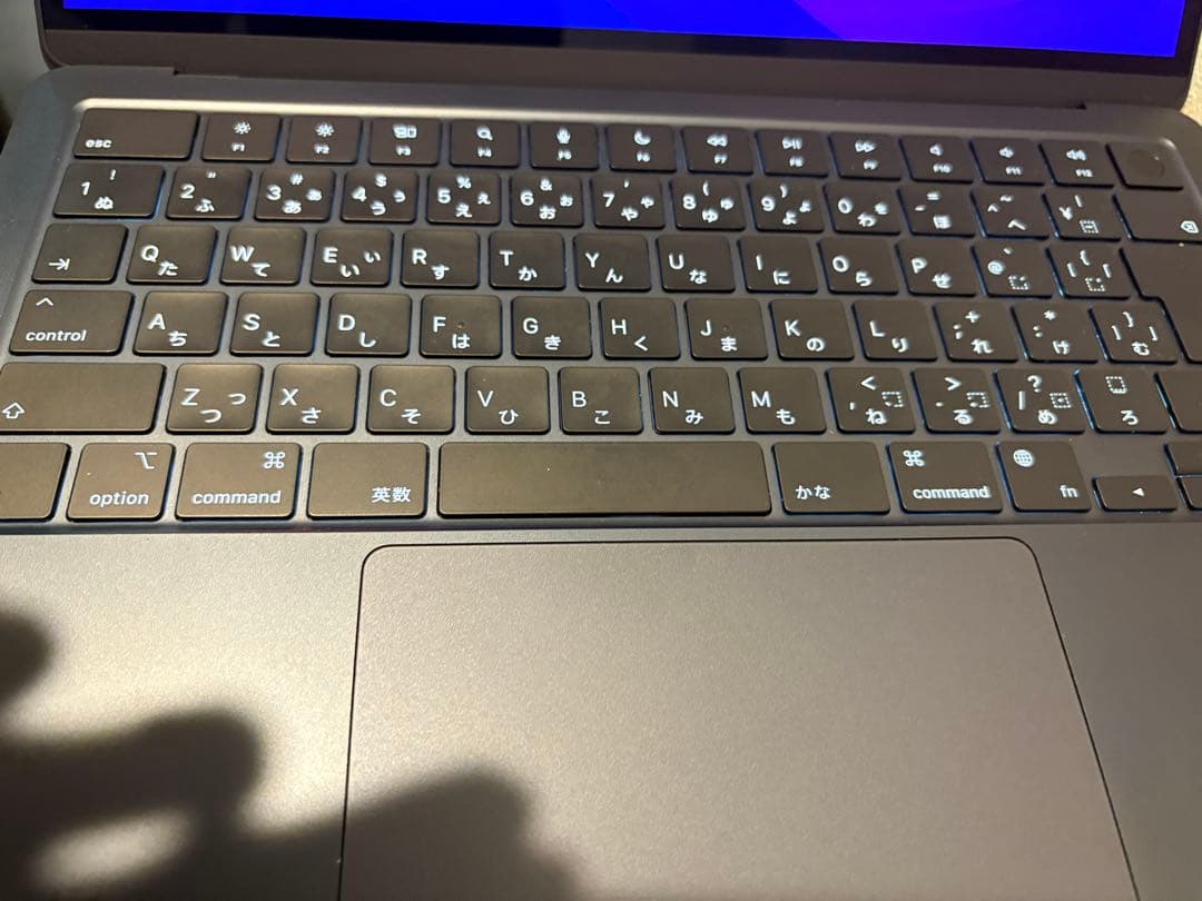MacBookAir M2 13インチ 8GBメモリ256GBSSD JIS配列