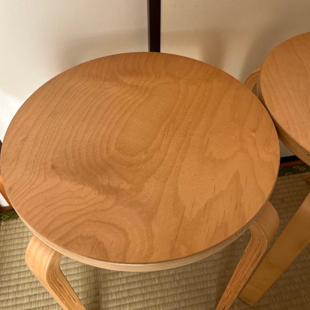 「２脚セット」廃盤品　IKEA イケア　フロスタ　スツール　スタッキングチェア