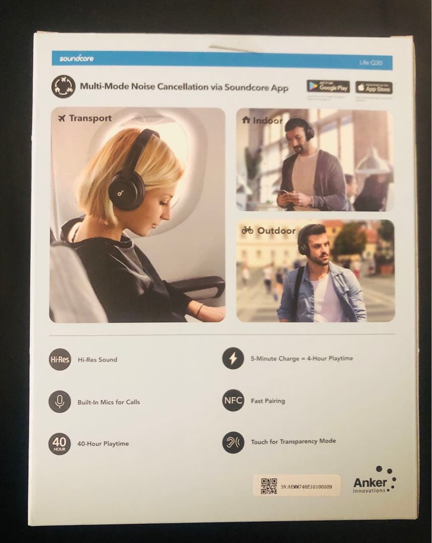 【新品・未開封】Soundcore Life Q30 ワイヤレスヘッドフォン
