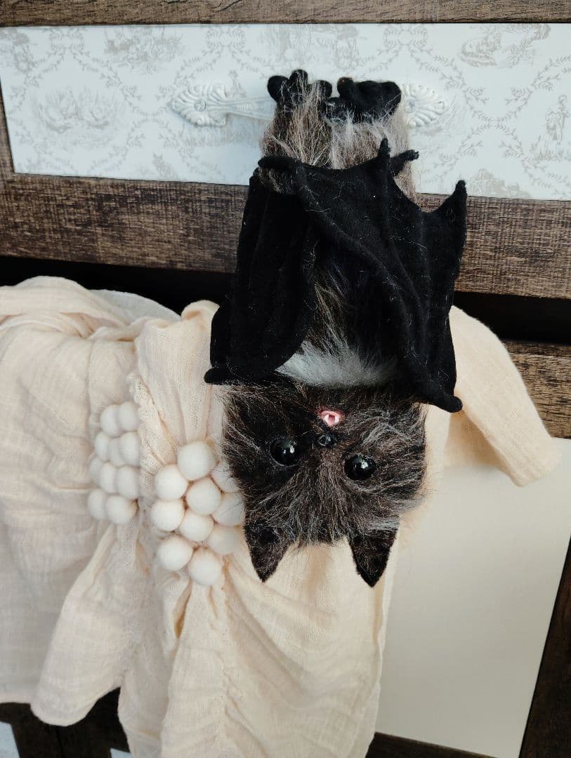 a様オーダー❤ユキヒョウ♡コウモリ♡子猫ちゃん♡アートドール♡ぬいぐるみ♡