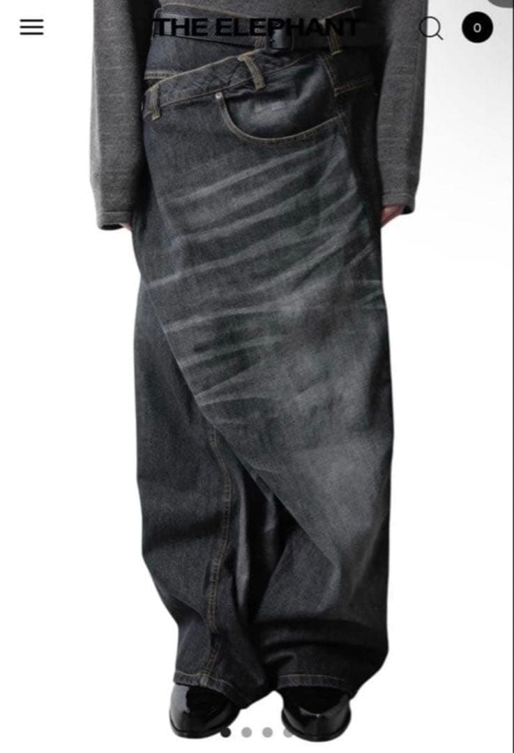 k*a様 ORIMI OVERLAP BUGGY DENIM PANTS