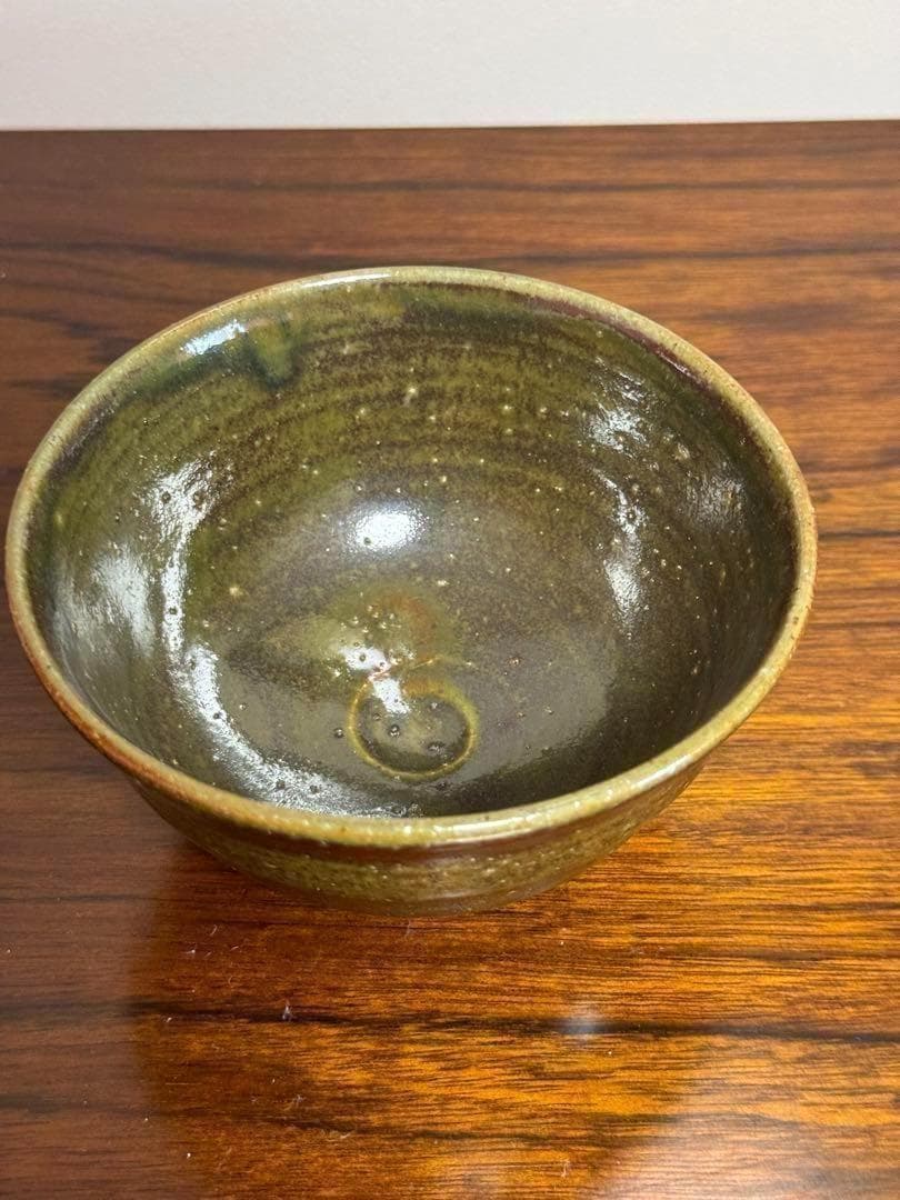 【新品未使用！】抹茶碗　茶道　高級茶碗　お茶　茶道具　グリーン　陶芸　工芸品
