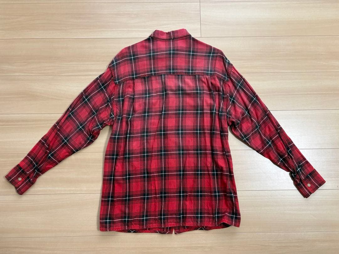 BEAMS BOY maturely / レーヨン ブリーチ チェック シャツ