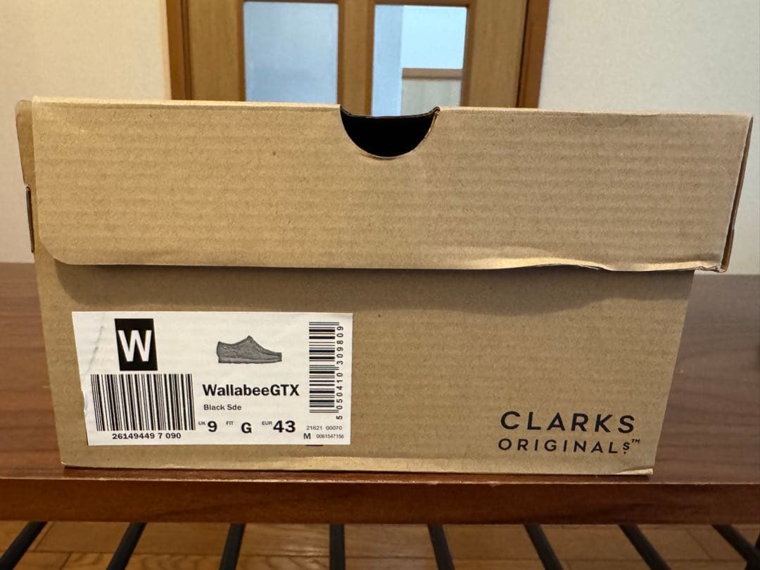 Clarks WallabeeGTX ブラックスエード 27 cm