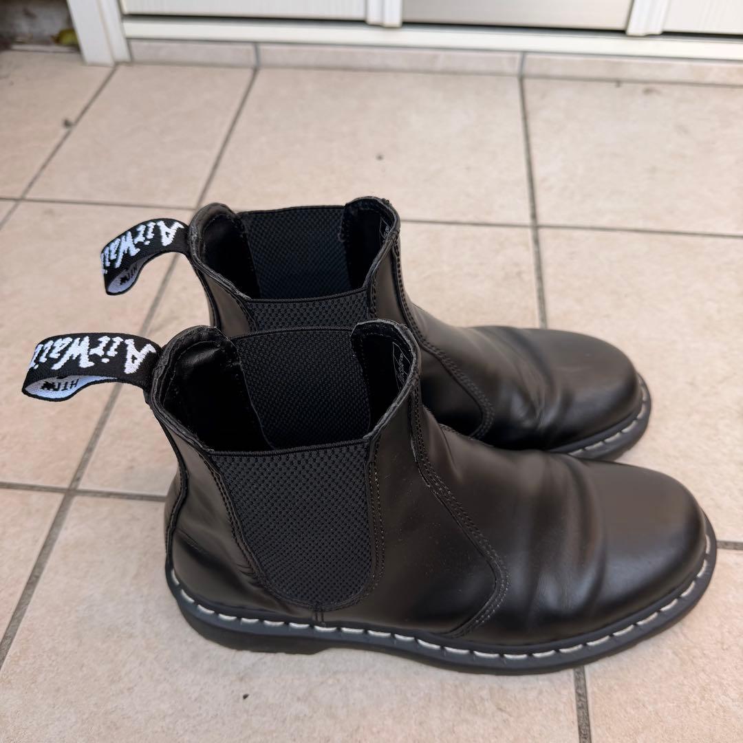 【ほぼ美品】Dr.martens/マーチン チェルシーブーツ 白ステッチ UK8