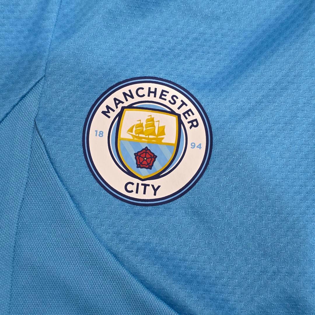 マンチェスターシティ　ジャージ　パンツ　M　PUMA　プーマ　水色　プレミア