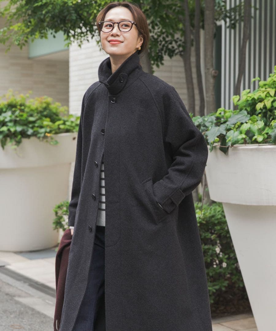 ★新品未使用タグ付き★UR DOORS＊ウール100バルマカーンコート