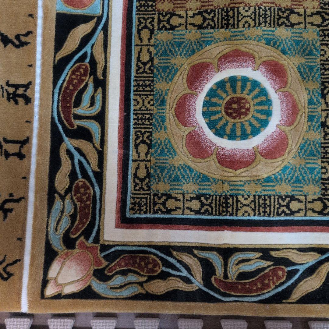 仏宝座 （十三仏）高級敷物　絨毯　ラグ 絹100% シルク 希少