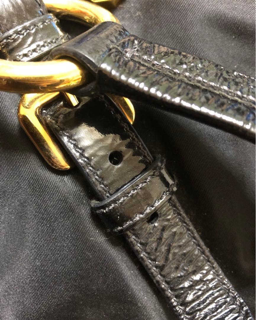 プラダ ショルダー バッグ　ビジュー　 トートバッグ　正規品　レア　prada