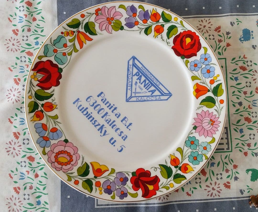 ハンガリー　カロチャ　刺繍　お皿　プレート　交渉可