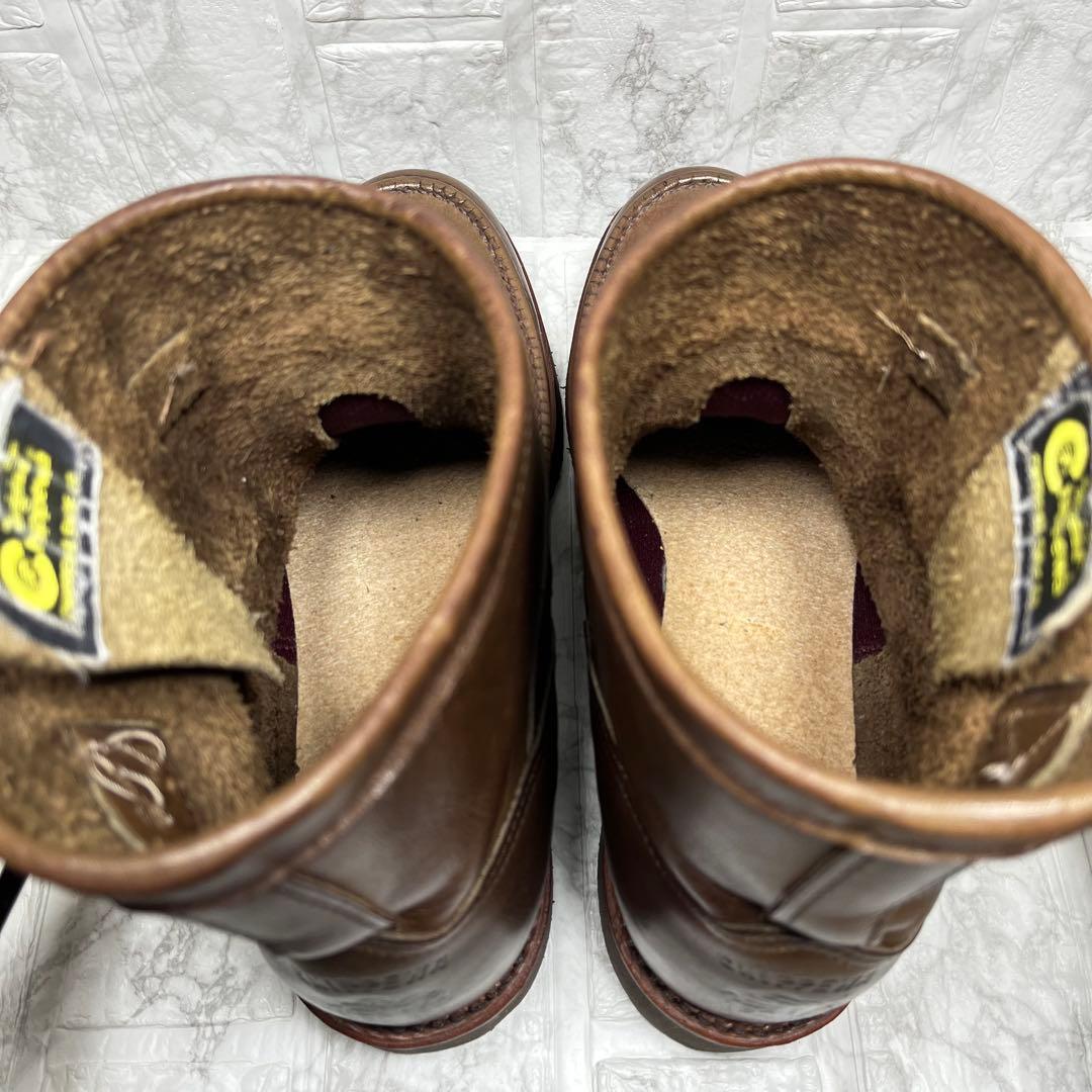 【極美品】CHIPPEWA USA製　モックトゥ　エンジニアブーツ　9D 27㎝