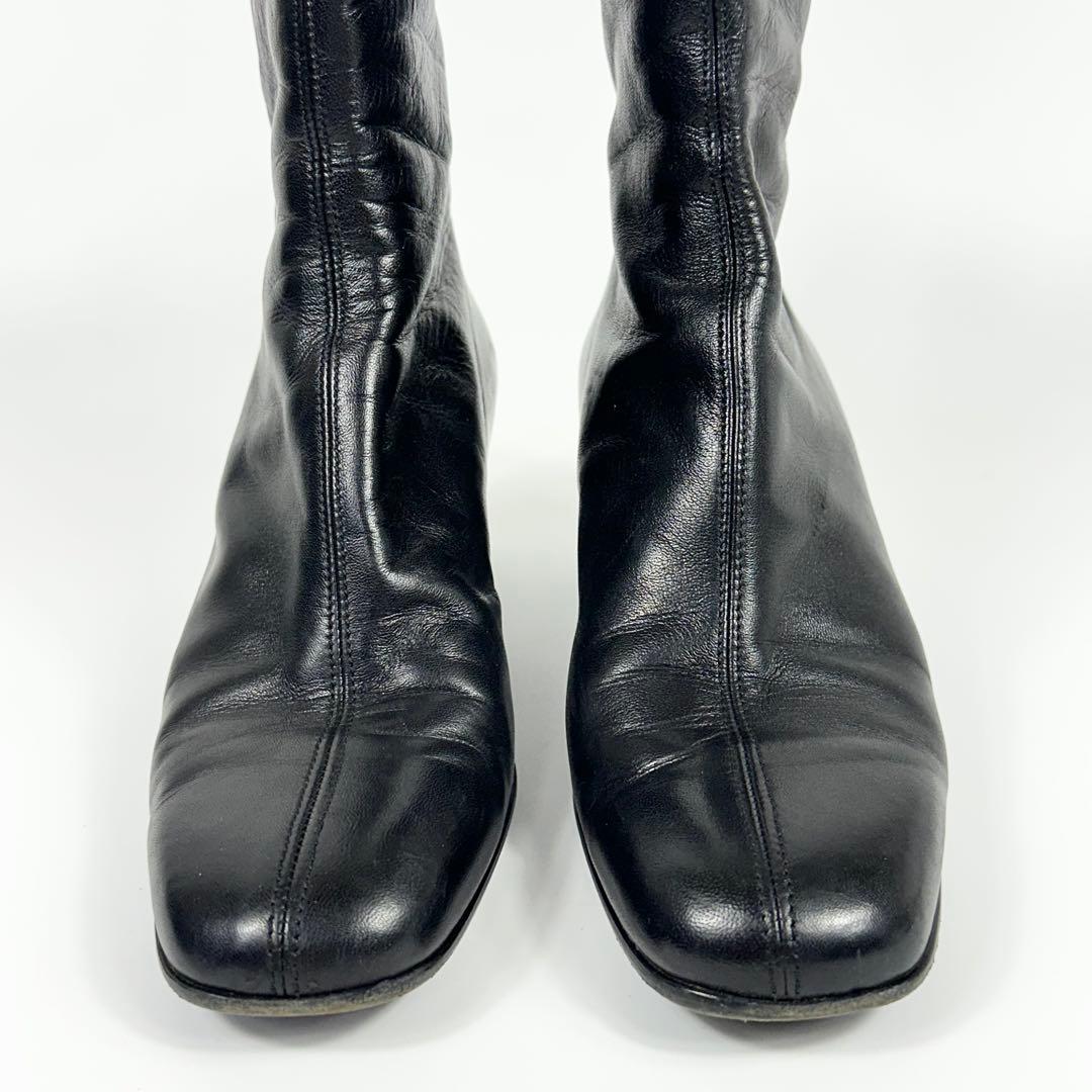 PRADA ヒール ブーツ バッグジップブーツ 箱付き 37