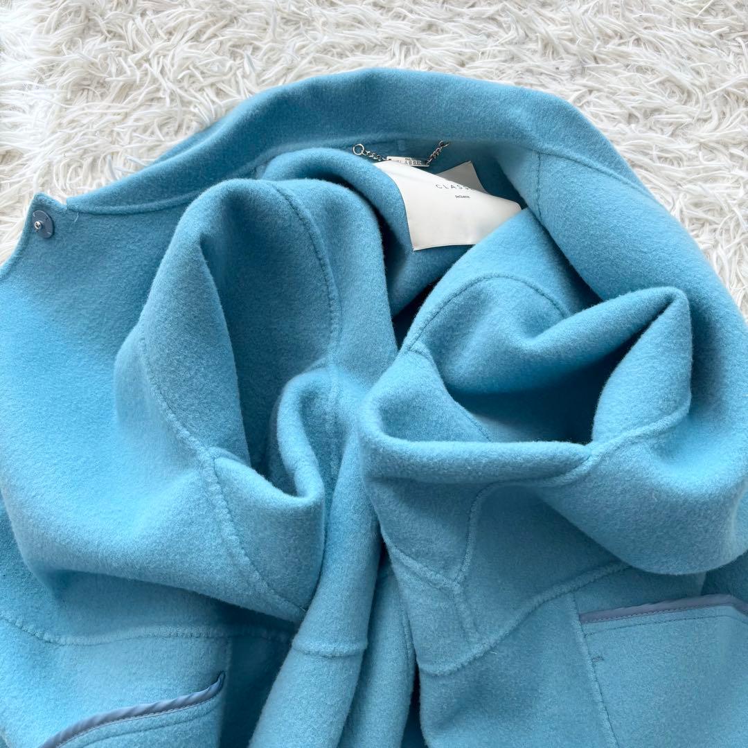 ✨美品✨ ドゥクラッセ 近年モデル カシミヤ混ウールリバーコート ハンドメイド