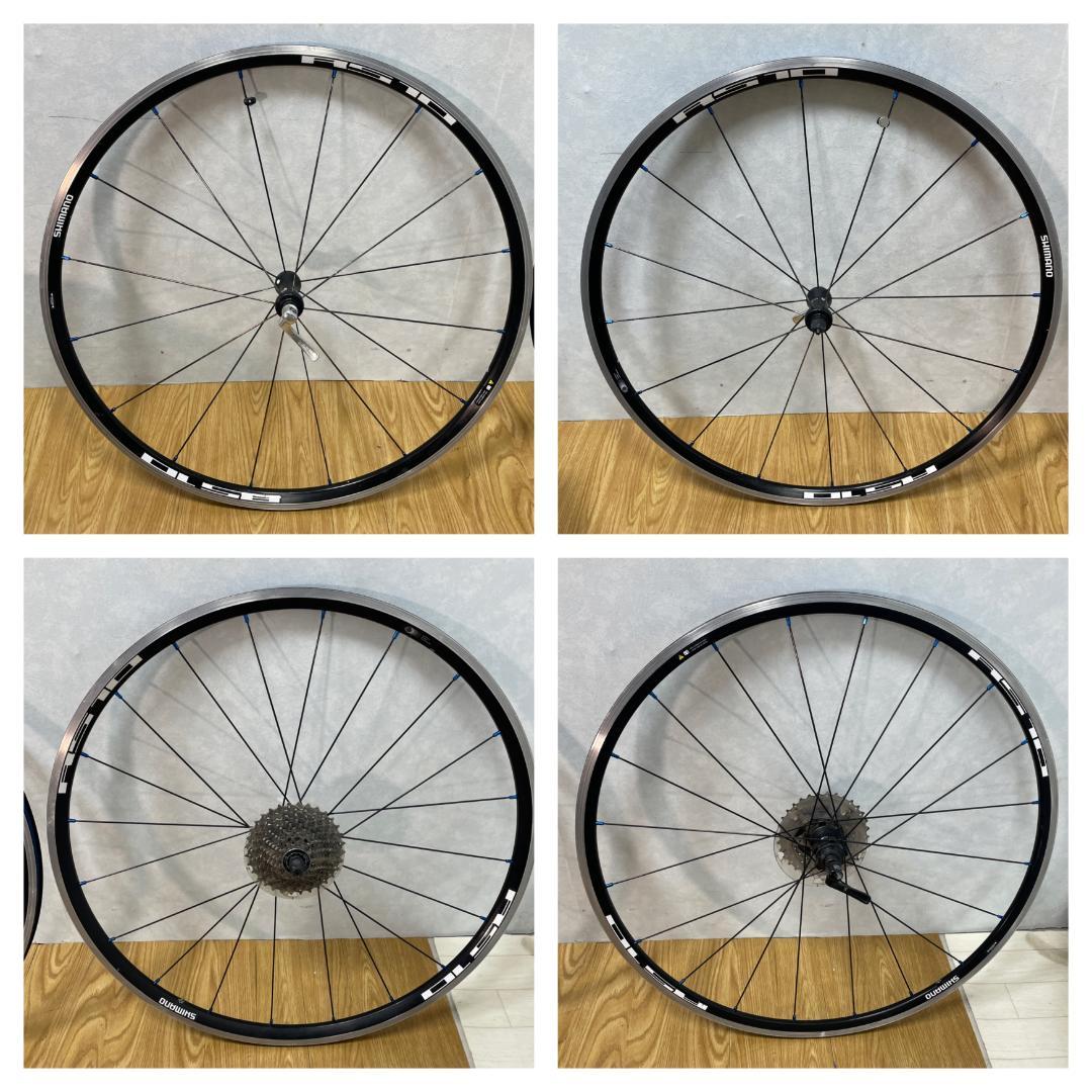 Y♢859 シマノ　ホイール前後輪セット WH-RS10　スプロケット付き
