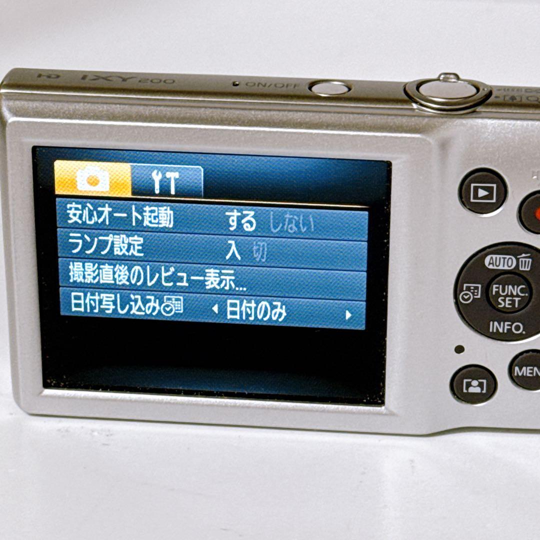 【美品】Canon キャノン コンパクトデジタルカメラ IXY 200 シルバー