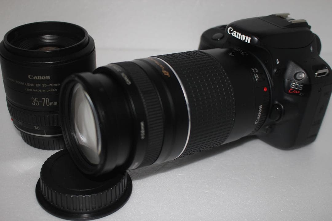 一眼レフカメラ/高画質/canon kiss x7 標準&望遠ダブルレンズセット